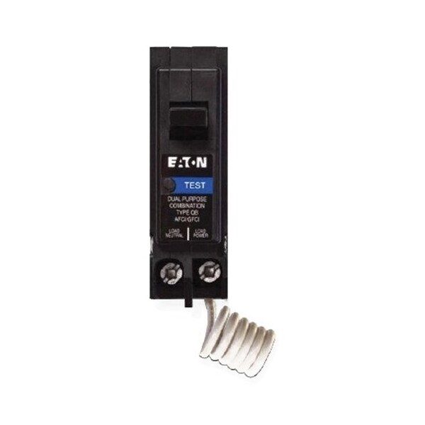 Eaton Br Arc Fault / Ground Fault Circuit Breaker 15 Amps BRAFGF115QN - main